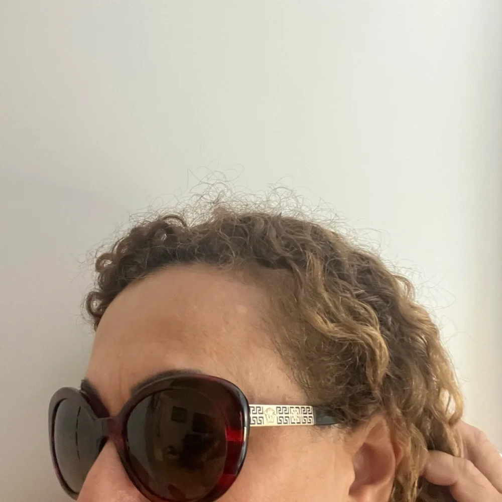 Versace Red and Black Sunglasses - Picture 4 of 10